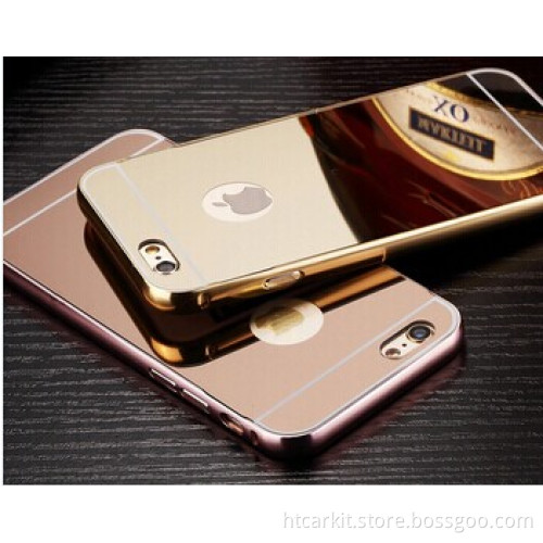 In stock!! Luxury Aluminum metal mobile phone mirror phone case for iphone 6